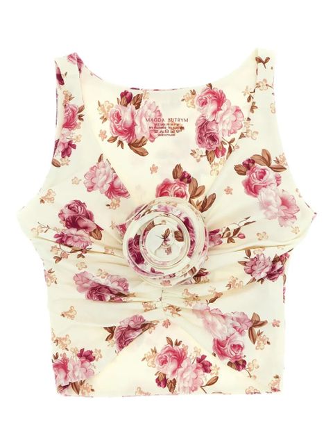 Magda Butrym floral-print bikini top - Neutrals - zdjęcie produktu nr 1