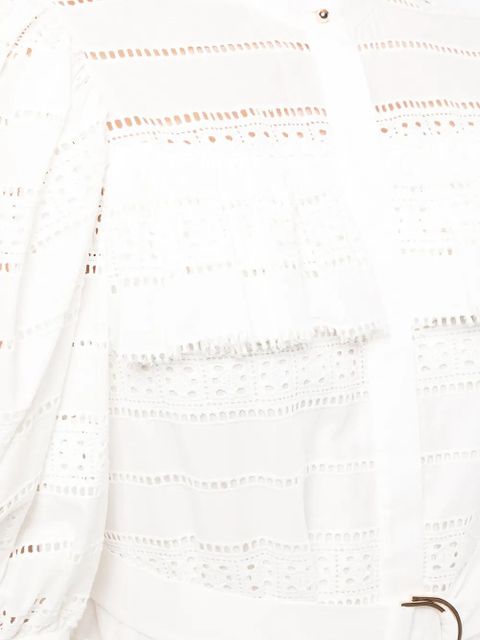 Acler lace-panel dress - White