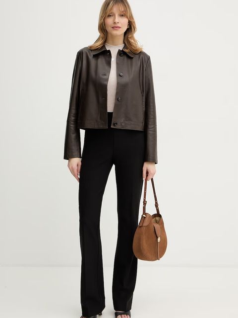 Guess t-shirt z domieszką jedwabiu TINA - zdjęcie produktu nr 2