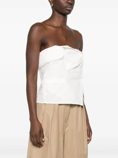 Miu Miu poplin top - White