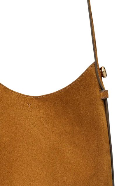 Tory Burch small Romy suede tote bag - Brown