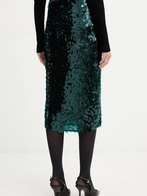 Patrizia Pepe spódnica kolor zielony midi prosta 2G1040 J345