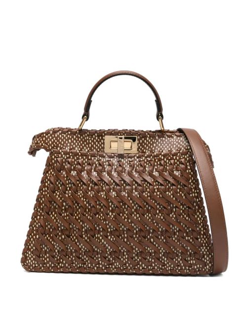 FENDI small Peekaboo ISeeU tote bag - Brown - zdjęcie produktu nr 1