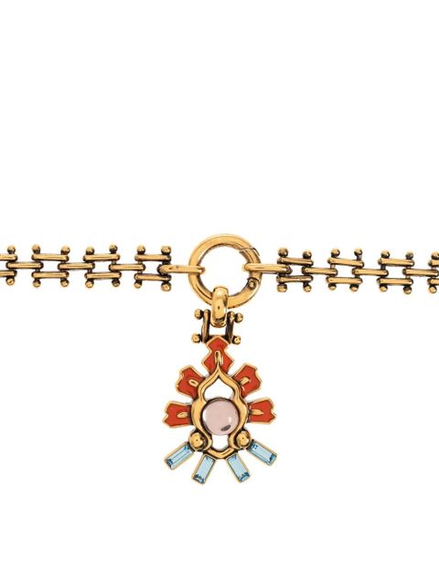 ETRO flower pendant necklace - Gold