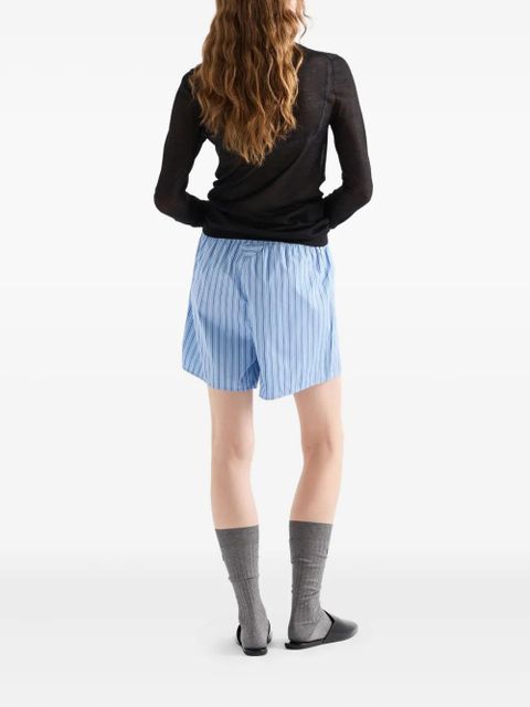 Prada embroidered-logo cardigan - Black