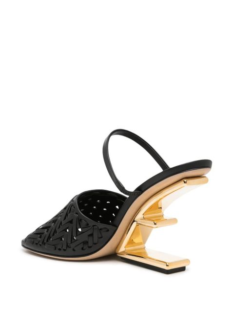 FENDI Fendi First 95mm leather sandals - Black