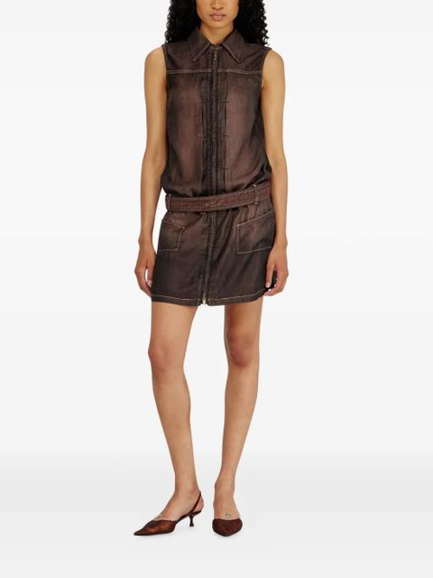 Diesel belted sleeveless dress - Brown - zdjęcie produktu nr 2