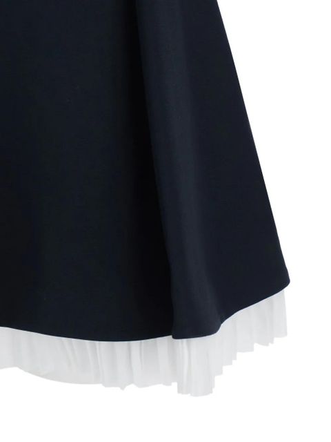 Simkhai Dorothie off-shoulder pleated mini dress - Black