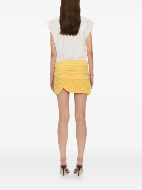 Christopher Esber bubble mini skirt - Yellow
