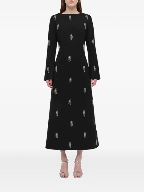 Simkhai Coretta long-sleeve midi dress - Black