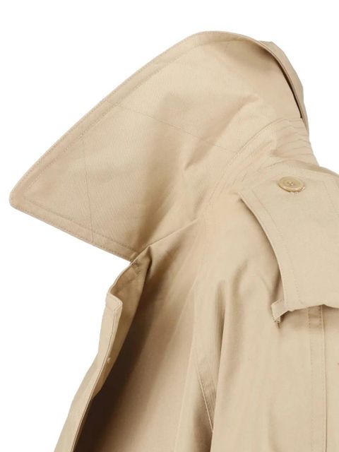 The Frankie Shop Riva double-breasted trench coat - Neutrals