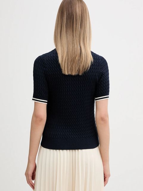 Tommy Hilfiger sweter bawełniany kolor granatowy lekki WW0WW41787