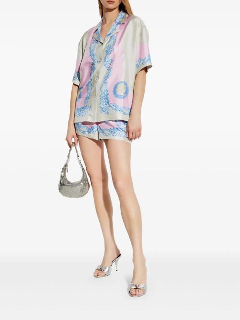Versace Medusa-print silk shirt - Grey