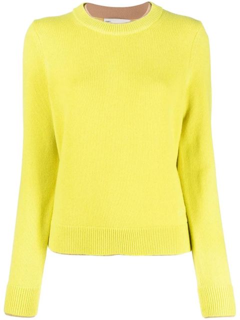Tory Burch crew-neck cashmere jumper - Green - zdjęcie produktu nr 1