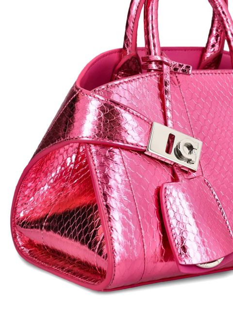 Ferragamo decorative buckles hug mini backpack - Pink
