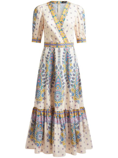 ETRO paisley-print midi dress - White - zdjęcie produktu nr 1