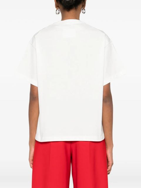 Jil Sander logo crew-neck T-shirt - White