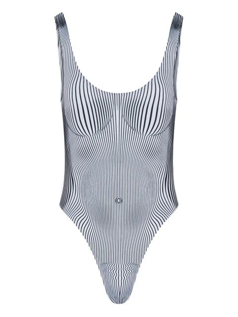 Jean Paul Gaultier printed swimsuit - White - zdjęcie produktu nr 1