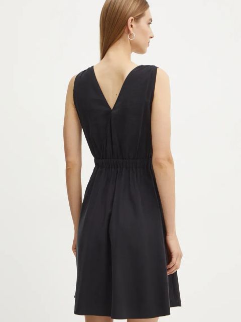 Morgan sukienka RURBAL kolor czarny mini rozkloszowana RURBAL