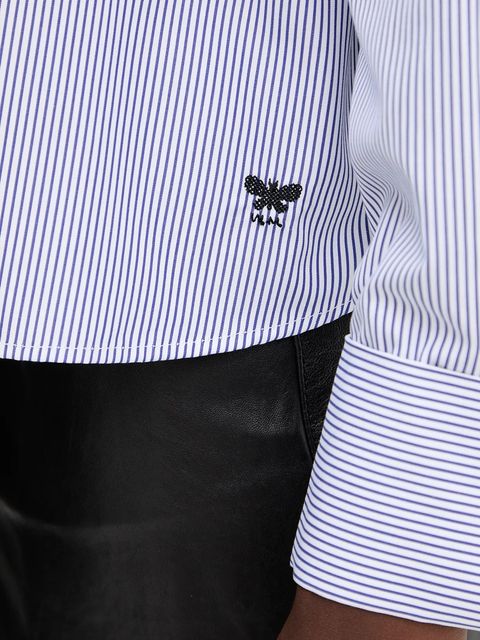 Weekend Max Mara koszula bawełniana ARTURO damska kolor granatowy relaxed z kołnierzykiem klasycznym 2525116042600