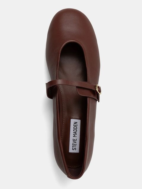 Steve Madden baleriny skórzane Rejoice kolor czerwony 11003565