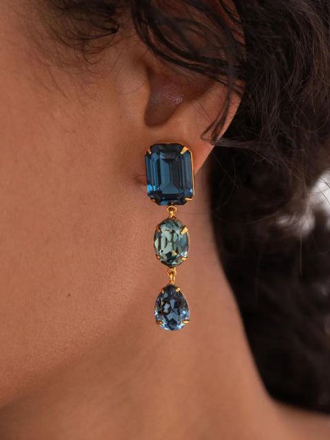 Jennifer Behr Aviva earrings - Blue - zdjęcie produktu nr 2