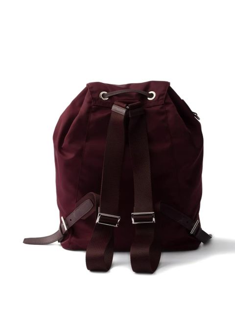 Prada logo-plaque backpack - Red - zdjęcie produktu nr 2