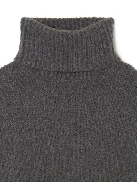 Alanui logo-tag roll-neck jumper - Grey