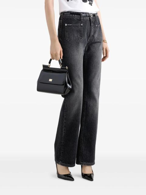 Dolce & Gabbana logo-plaque jeans - Black