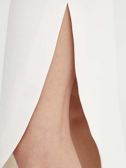 Drykorn spódnica LEASA kolor biały midi prosta 130014 66427