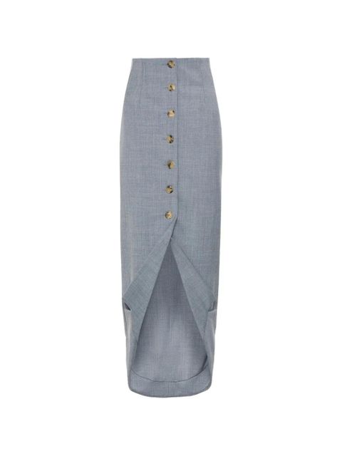 A.W.A.K.E. Mode button tailored skirt - Grey - zdjęcie produktu nr 1