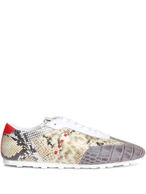 Marni snakeskin-effect sneakers - Neutrals - zdjęcie produktu nr 1