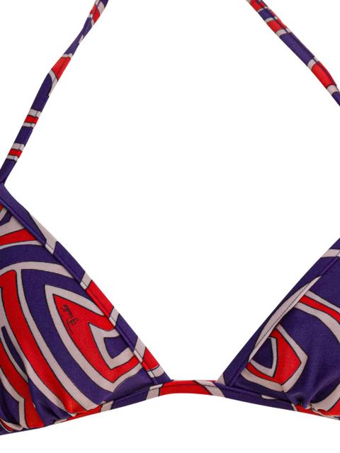 PUCCI tie-fastening printed bikini - Purple