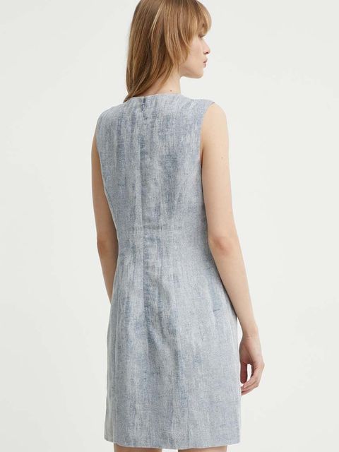 Tiger Of Sweden sukienka z domieszką lnu Kasie