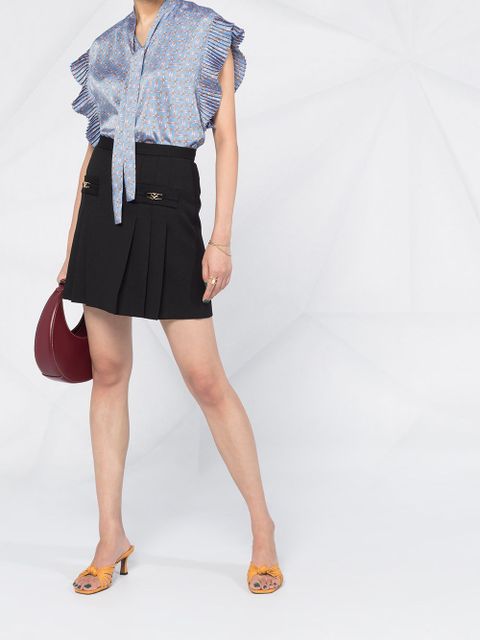 SANDRO pleated mini skirt - Black - zdjęcie produktu nr 2