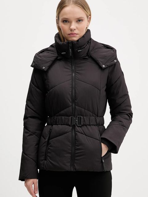 Desigual kurtka BELT kolor czarny przejściowa 25WWEW30 - zdjęcie produktu nr 1