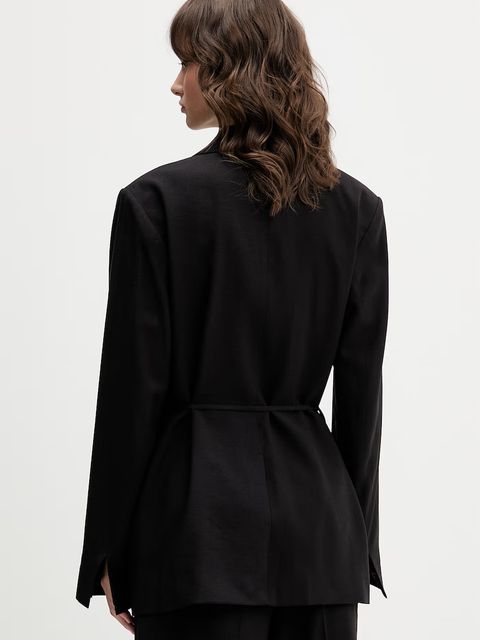 Karl Lagerfeld Jeans marynarka z domieszką lnu - zdjęcie produktu nr 2