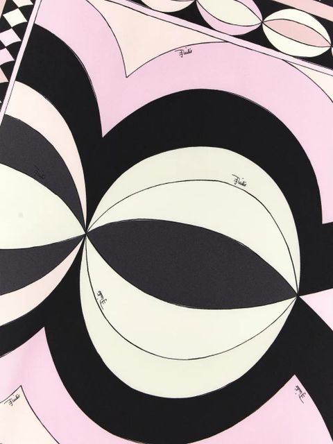 PUCCI printed silk triangle scarf - Pink