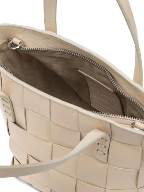 DRAGON DIFFUSION mini Japan woven leather tote bag - Neutrals