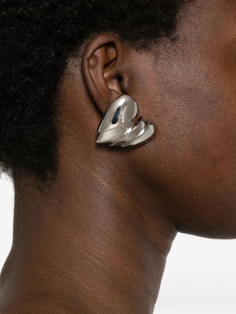 Amina Muaddi Heartbreaker earrings - Silver - zdjęcie produktu nr 2