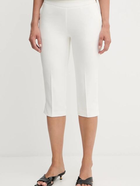 Morgan spodnie damskie kolor biały proste high waist PCAP.F - zdjęcie produktu nr 1