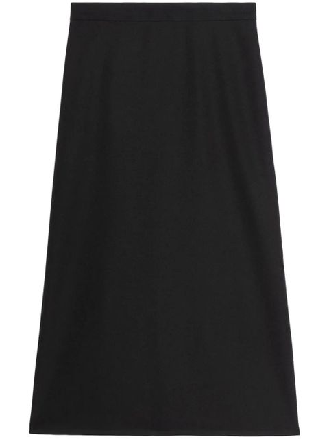 Balenciaga A-line flared wool skirt - Black - zdjęcie produktu nr 1