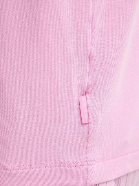 Calvin Klein Underwear t-shirt piżamowy kolor fioletowy LV00QS7435