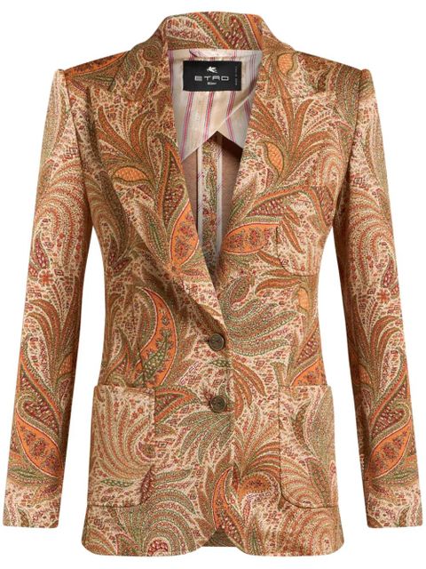 ETRO jacquard blazer - Brown - zdjęcie produktu nr 1