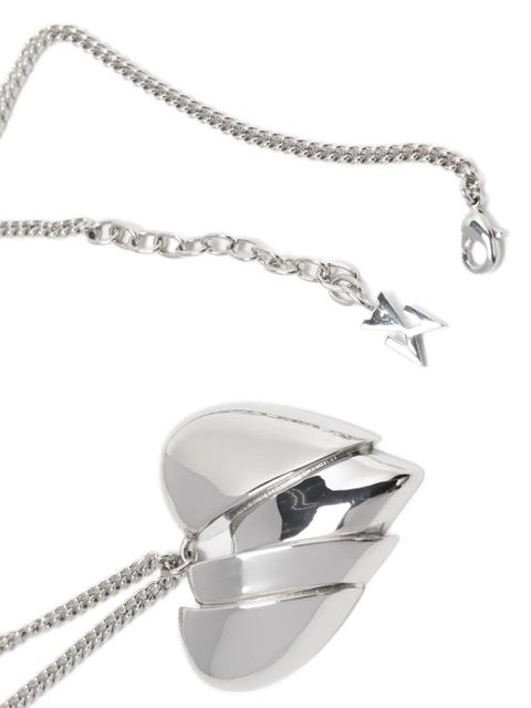 Amina Muaddi heartbreaker necklace - Silver