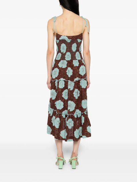 Free People Adriel midi dress - Brown