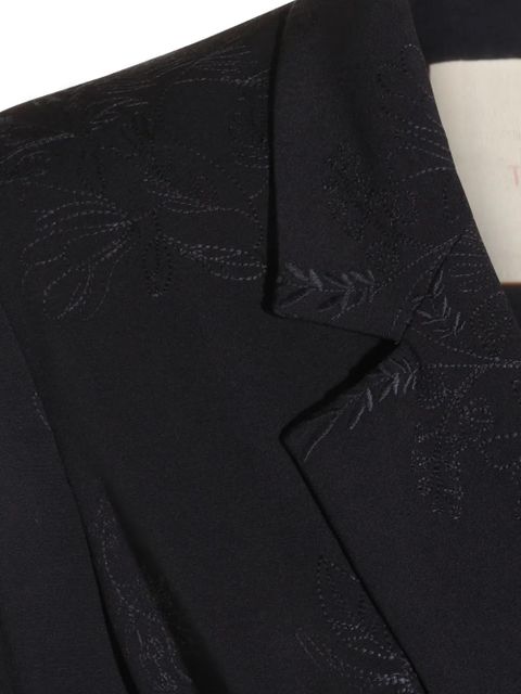 TWINSET floral tie-waist jacket - Blue