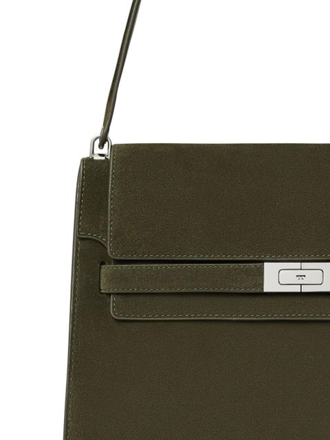 Tory Burch large Lee Radziwill suede shoulder bag - Green