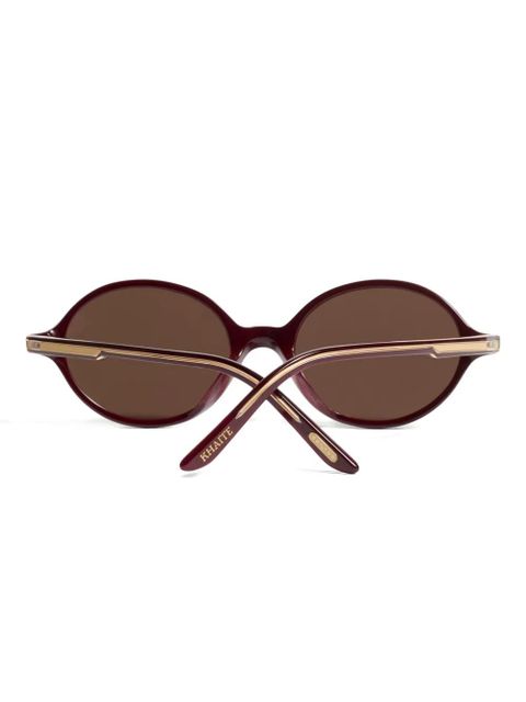 KHAITE oval-frame sunglasses - Brown