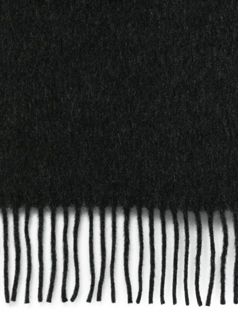 TOTEME fringed cashmere scarf - Black - zdjęcie produktu nr 2